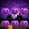 6PCS Set 6cm Size Halloween Pumpkin Jar With Lid Pumpkin Lantern  Home Decoration