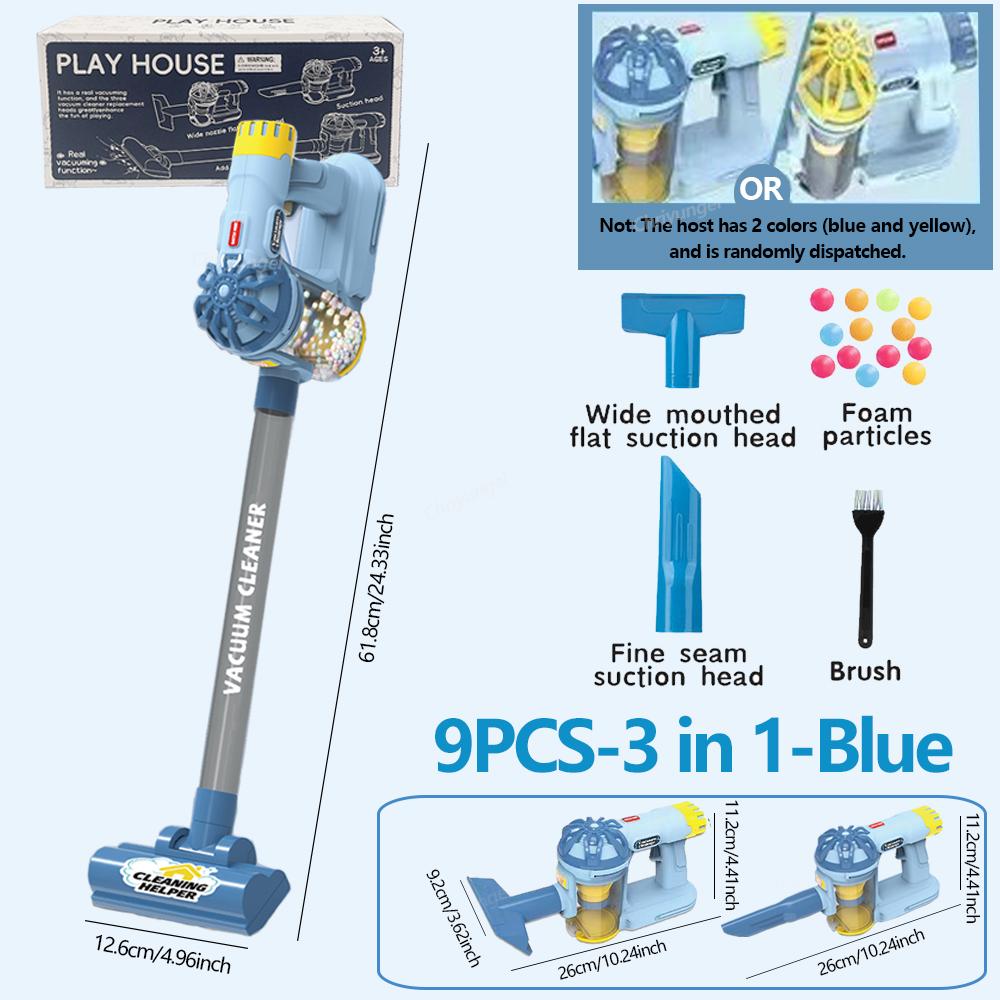 Детский пылесос игрушечный электрический реалистичный для ролевых игр уборка дома набор образовательный подарок для малышей мальчиков девочек