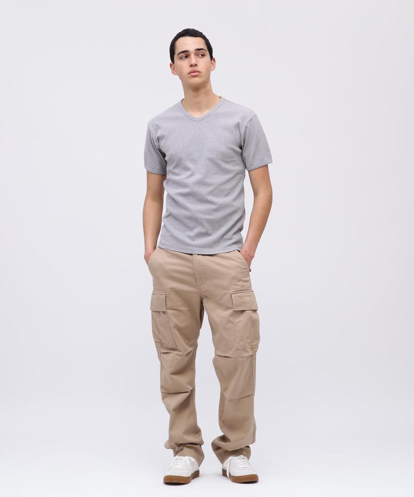 AVIREX DAILY RIB V-NECK TEE 6143501 men's XL grey