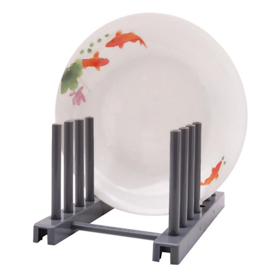 Бытовые пластиковые сушилки для посуды Кухонные принадлежности Хранение Сушилки Съемные поддоны для хранения Подставки для крышек