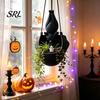 Unique Succulents Container Hanging Bat Plant Pot, 3D Printed Owl Planter, Halloween Garden Accessories Gothic Holder for Trailing Vines, Home