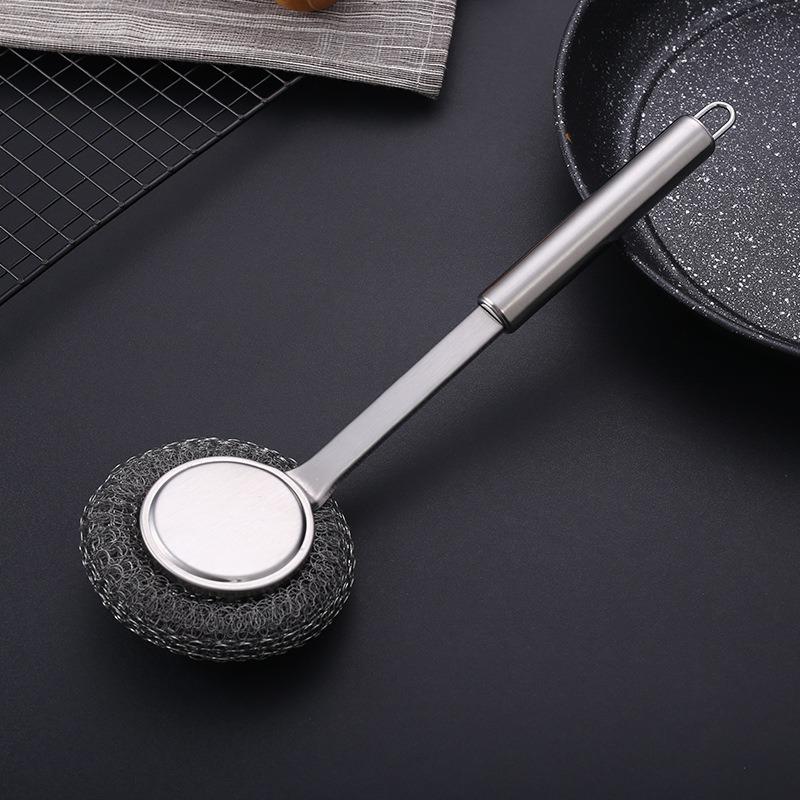 Kitchen Specific Household Stove Random Color Convenient Practical Steel Wire Ball Stainless Steel Scrubbers Brush 1 PCS/2PCS  Accessories