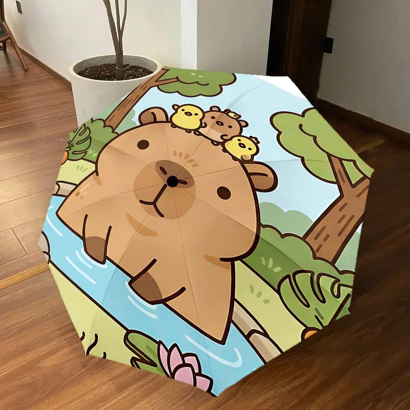 1PC Cabibala Umbrella-8-Rib Reinforced, Automatic Open, Lightweight & Durable, Cute Fashion Accessory for Outdoor-T374