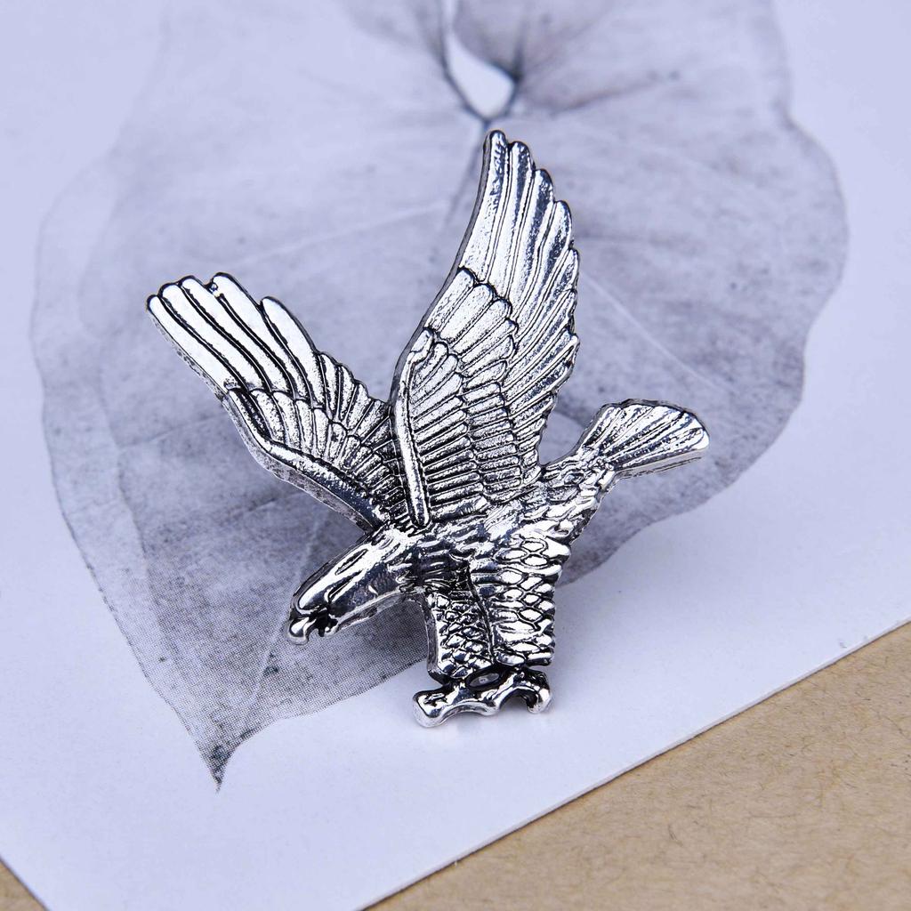 Уникальная булавка-украшение в виде летящего орла, футболка, костюм, воротник, куртка, пальто для мужчин, модный значок, брошь, мужской ювелирный аксессуар