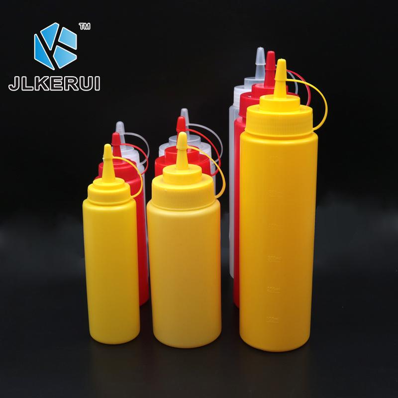 Пластиковая бутылка-сжиматель для соуса, кетчупа или джема