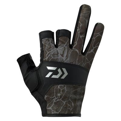 Перчатки Daiwa Game Tide XL, 3-пальцевый крой, 25DG-8025, Черные,