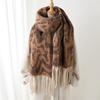 Fashion Winter Warm Women Scarf Soft Faux Cashmere Blanket Wrap Shawls Foulard Pashmina Neckerchief Poncho Tassel