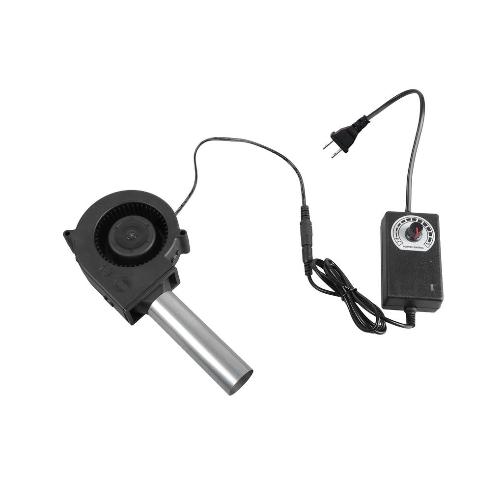 Электрический вентилятор для барбекю с регулируемой скоростью и гибким шлангом для розжига угля