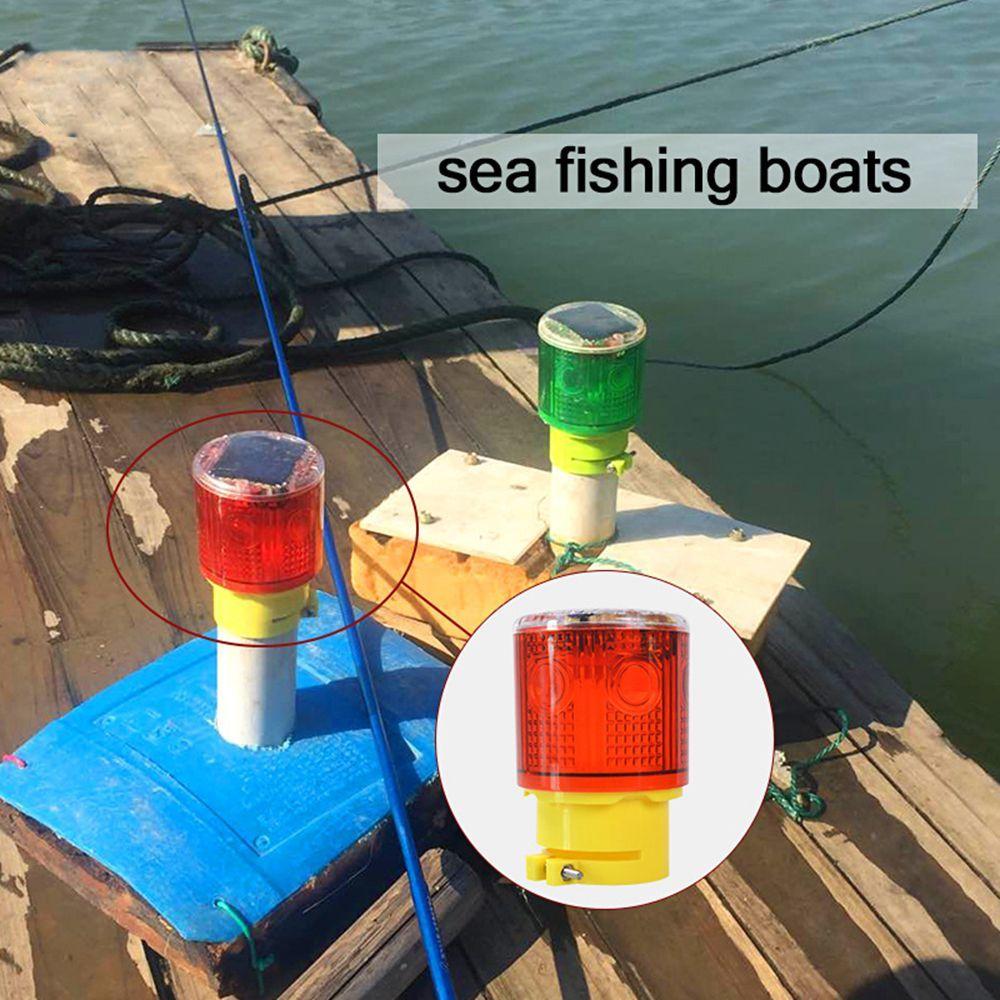 Светодиодная вспышка красного цвета на солнечной батарее, сигнальная лампа, предупреждающий свет, фары для катеров, аварийная сигнализация