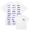 Devils Island Letter Print T-Shirt Men Women Loose Fit Casual Streetwear Short Sleeve Tee