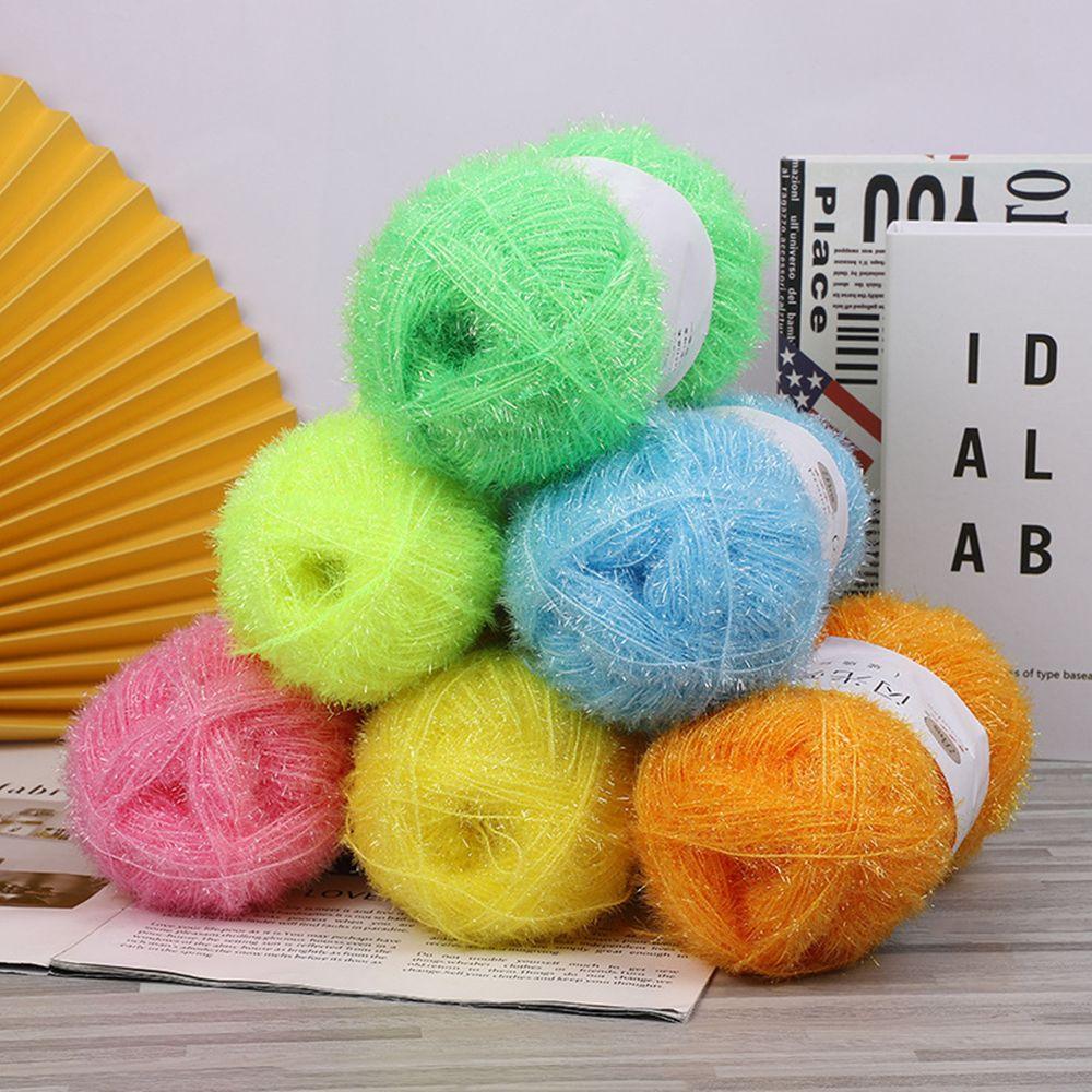 DIY Knitting Soft Chunky Crochet Sparkle 100g Knitting Wool Yarn Tinsel