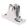 2 Pcs Bimini Top Deck Hinge Fitting 56mm 316 Stainless Steel 90 Deg Deck Hinge Bracket for RV Yacht Boat