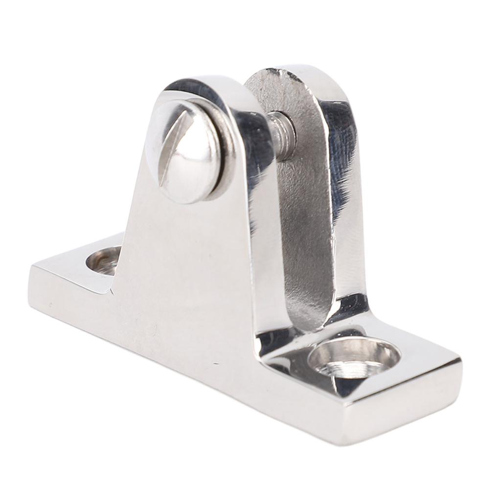 2 Pcs Bimini Top Deck Hinge Fitting 56mm 316 Stainless Steel 90 Deg Deck Hinge Bracket for RV Yacht Boat