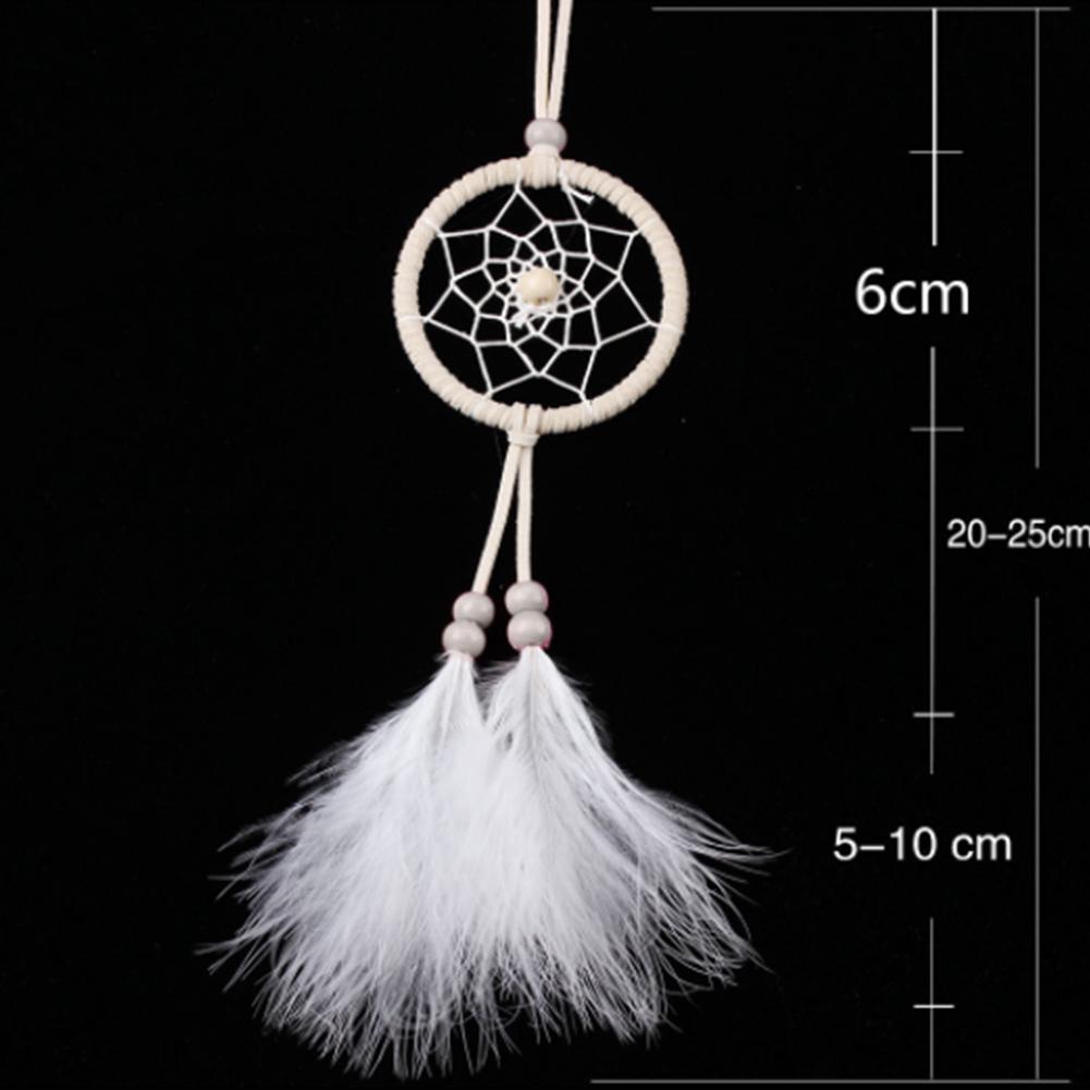 32 Types Dream Catcher Car Mini Pure White Feather Wind Chimes Wall Hanging Decor Handmade Catcher Feather Pendant Decoration
