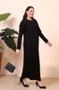 Women's Big Size Dress Plus Size Dress Mother's Plus Size Dress Black