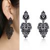 Vintage Women's Bohemian Hollow Design Long Drop Dangle Earrings Piercing Jewelry