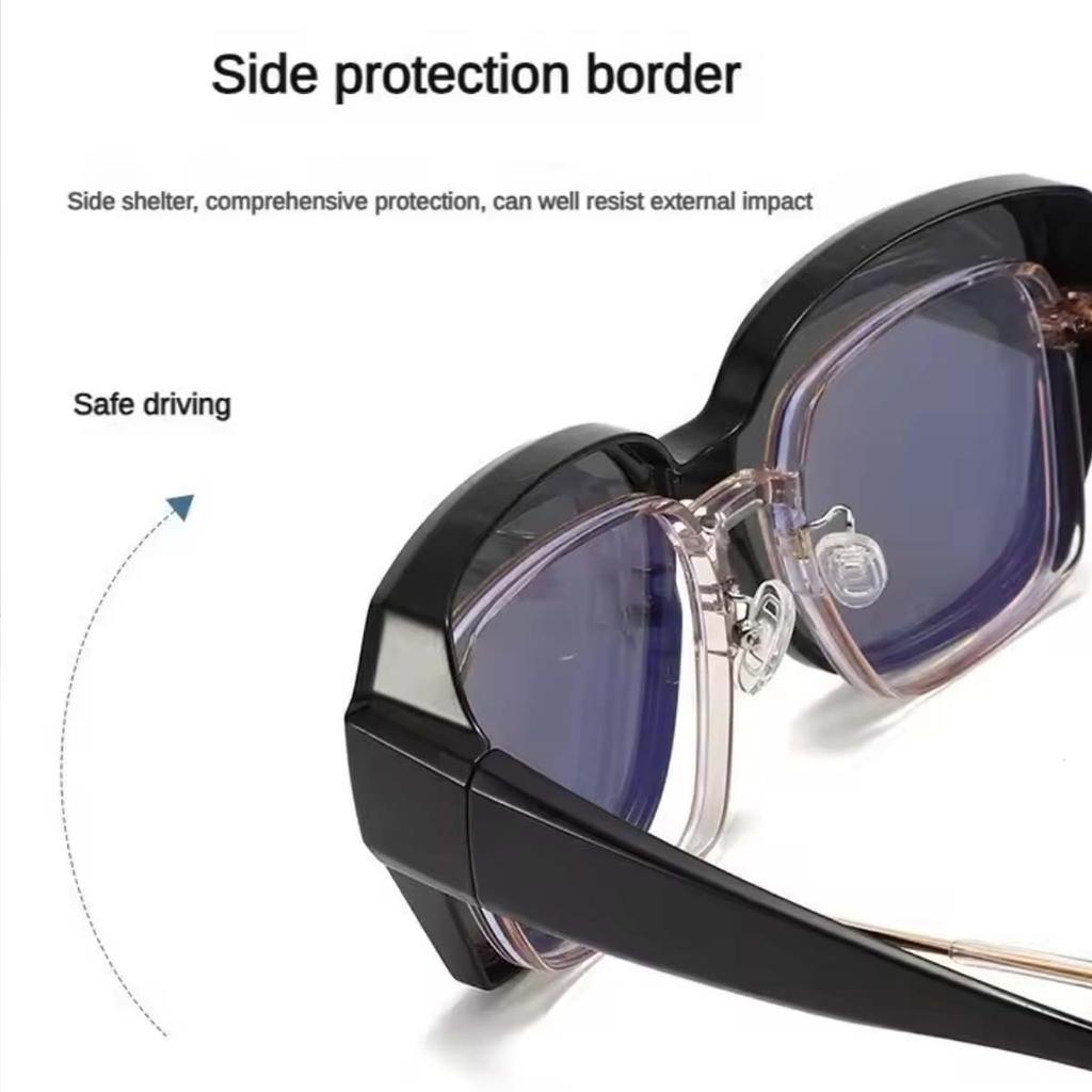 1 шт. Модные круглые солнцезащитные очки-чехол поверх очков для близорукости Портативные Мужские Женские Винтажные Очки для Рыбалки Вождения