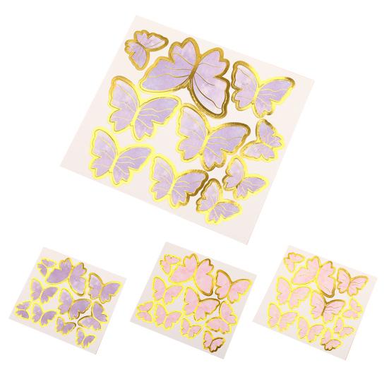 1 набор топперов для торта ручной работы, изысканное бумажное украшение в виде бабочки для украшения торта на день рождения