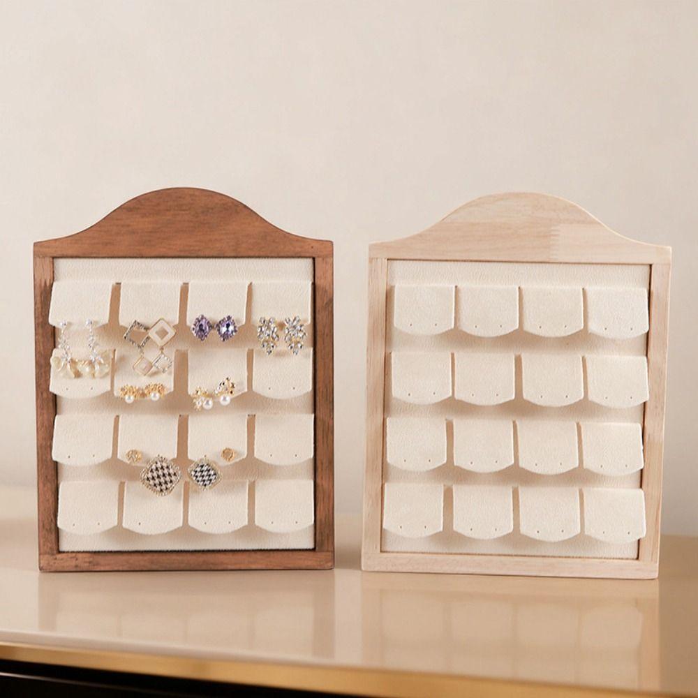 Vertical Wooden Jewelry Tray Large Capacity Jewelry Display Holder  Jewelry Storage
