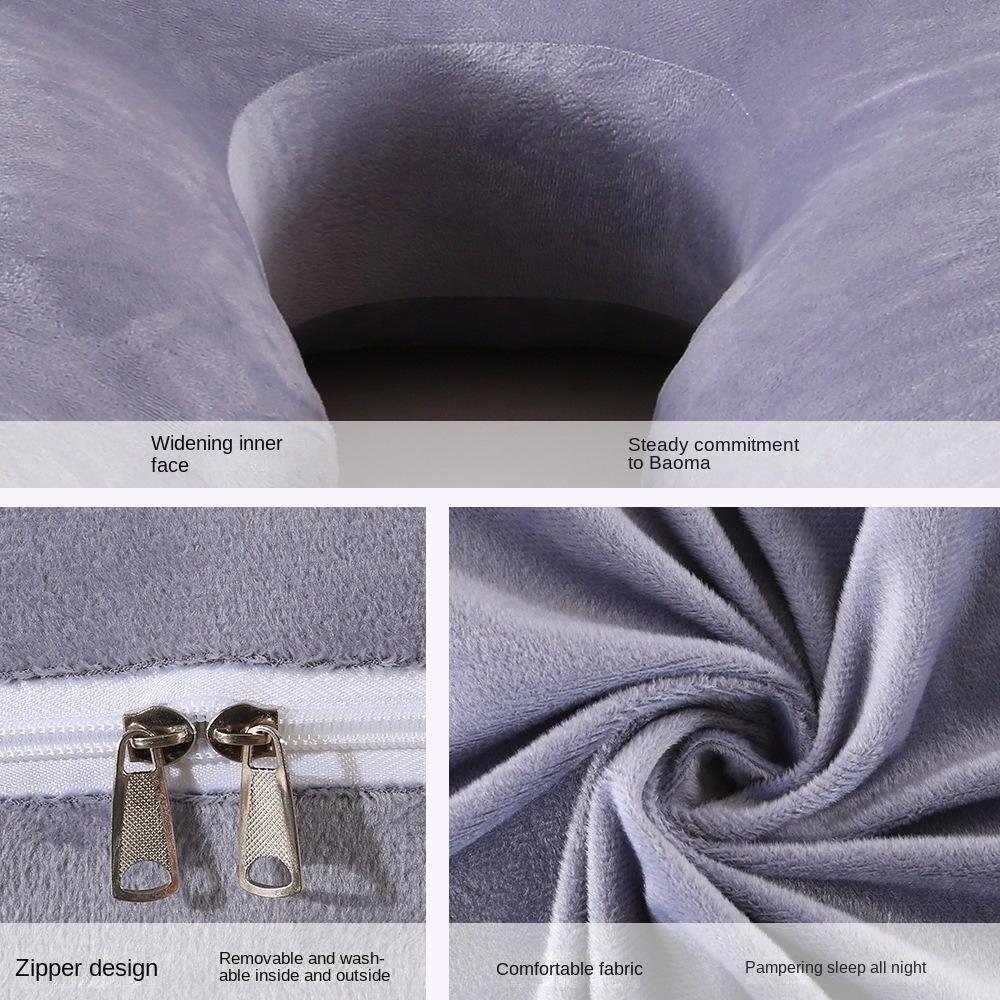 130*70cm Pregnant Women's Full Body Pillow Velvet Removable U-Shaped Cushion Maternity Waist Pillow Sleep Support For Pregnant
