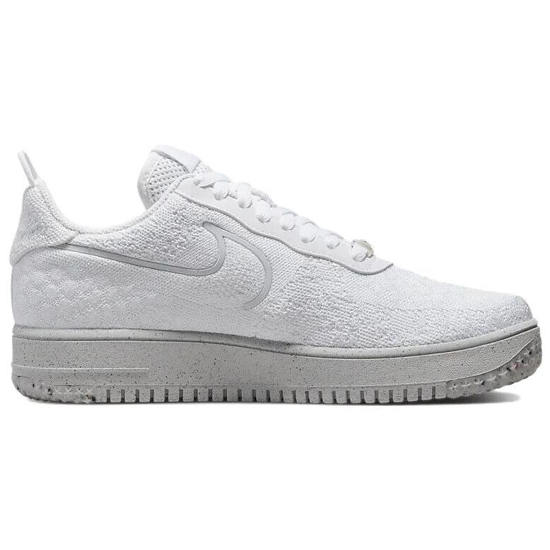 Nike Мужские кроссовки Nike Air Force 1 Crater Flyknit Next Nature Triple White Мужские кроссовки Summit-White Platinum-Tint DM0590-100