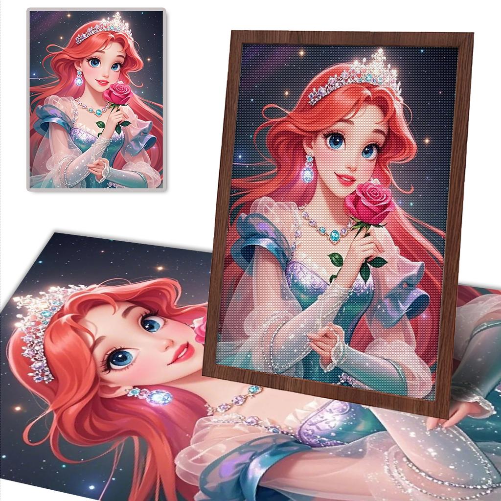Алмазная живопись своими руками Нет принцесс-русалок или цветов Набор для вышивания крестом Мозаичное искусство Алмазная живопись Полный круглый алмаз Домашнее украшение