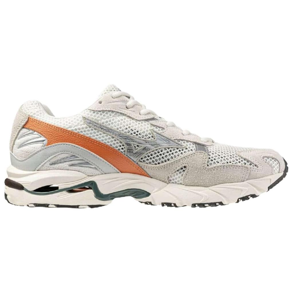 Mizuno Кроссовки Wave Rider 10 Бежево-оранжевые Унисекс Белые D1GA261101