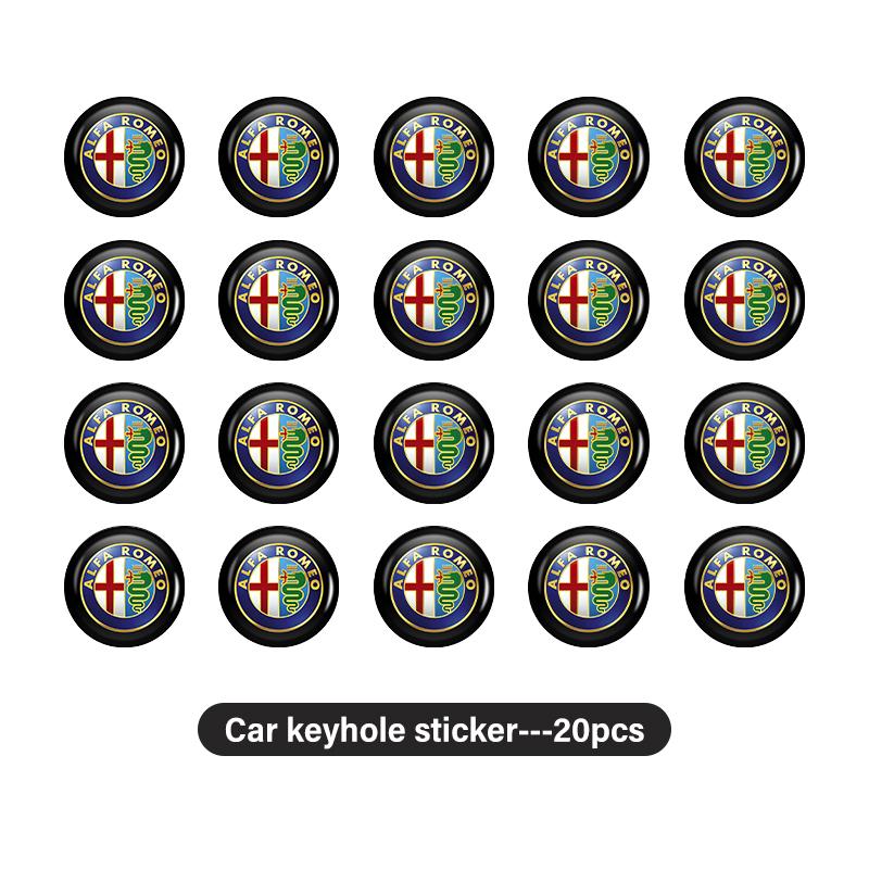 2026 Hot Alfa Romeo For Alfa Romeo 15mm Car Remote Key Stickers Car Door Badge Emblem Car Accessories 159 Giulietta 156 147 Giul