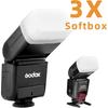 Рассеиватель для вспышки Speedlight [3 шт.], Совместим с Canon 560 565EX 580EX и с Godox V860 TT600 - Speedlight, Вспышка для камеры, Совместим с