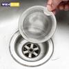1Pcs Kitchen Sink Filter Stainless Steel Mesh Sink Strainer Filter Bathroom Sink Strainer Drain Hole Filter Trap Waste Screen