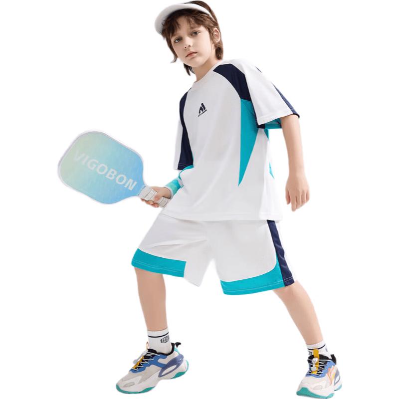 ASK JUNIOR Boys' Summer Sporty Mesh Short Sleeve Set