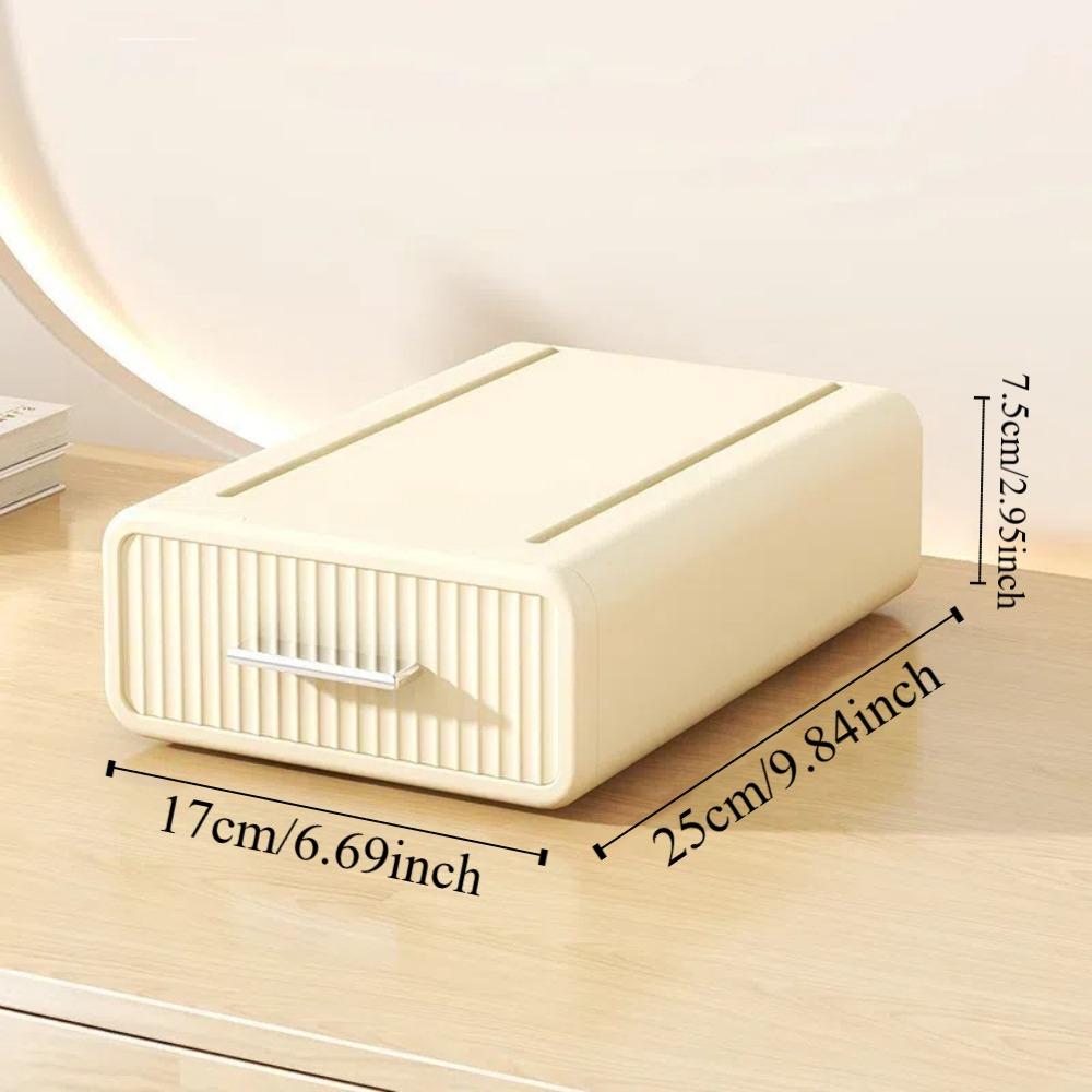 Однослойный настольный ящик для хранения, пластиковый офисный шкаф для хранения, канцелярский стол, органайзер для кухни