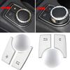 3pcs/set For Mercedes Benz A B Class CLA GLA W176 W246 C117 W117 X156 Car Multimedia Multimedia Function Button Cover Sticker