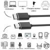 Cable for Camera - Phonillico - Lumix DMC-FS15/FS16/FS18/FS2/FS20 - MINI USB - USB-C - 1 Meter
