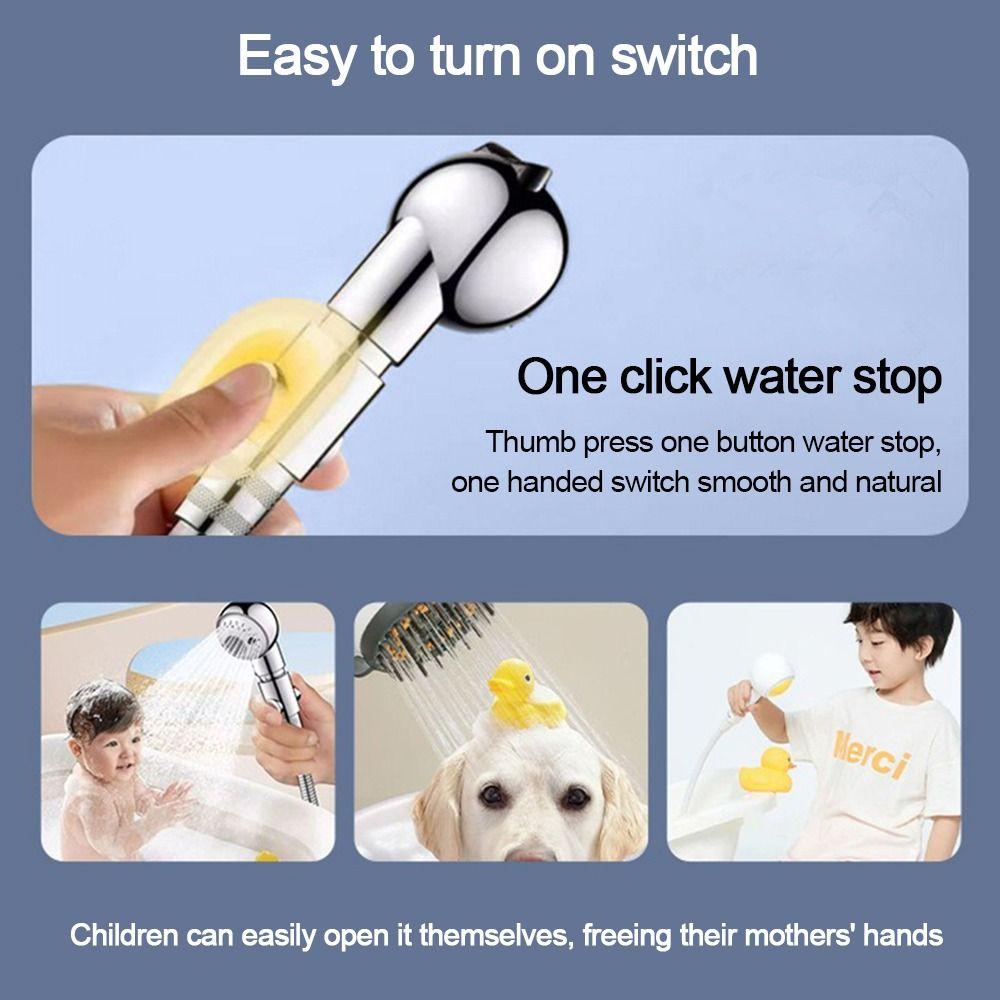 Plastic Water Stop Valve Flow Limiter Sprayer Shut-Off Switch Bathroom Parts