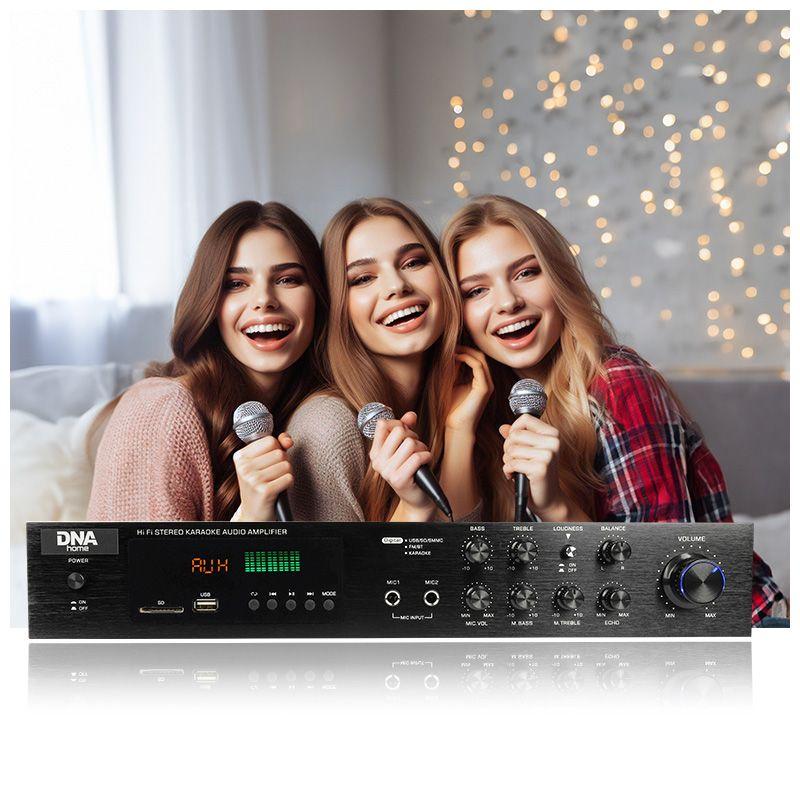 Dna Ampli 5.0 Стерео Усилитель Звука Hifi Bluetooth USB SD FM AUX Пульт ДУ