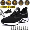 Fashion Lightweight Steel Toe Shoes Kevlar Fiber Safety Shoes Breathable Deodorant Steel Toe Work Shoes for Men Plus Size 36-48