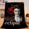 1PC Eclipse Twilight vampire Flannel Blanket Gift, Suitable for Both Men And Women, Soft Ideal for Beds And Sofa, Birthday Or Christmas Gift