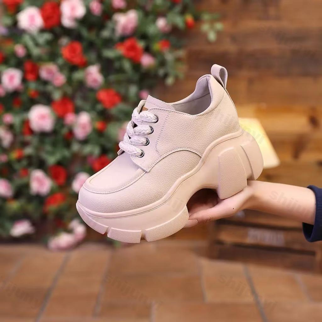 2024 Новые массивные кроссовки женские весна-осень толстая подошва повседневная обувь женская мода искусственная кожа платформа Zapatillas De Deporte