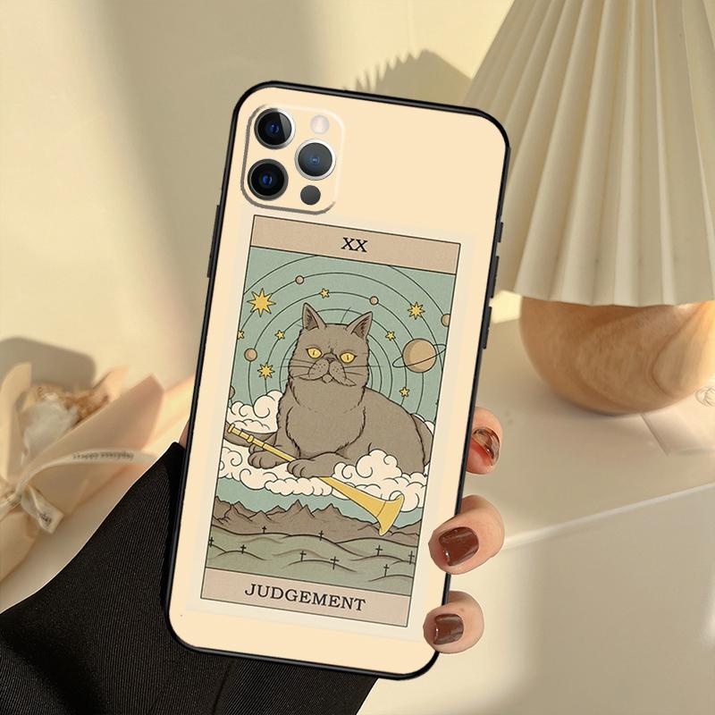 Чехол для телефона с принтом кота и артом Таро Императрица Для iPhone 13 16 15 11 12 14 17 Pro Max 12 mini 15 16 Plus 16e 17 Air Cover Funda