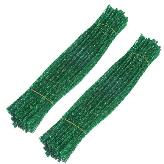 200 шт. Разноцветные синельные проволоки для чистки трубок для DIY художественных и ремесленных проектов