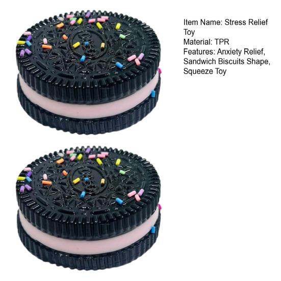 Игрушка-сжиматель печенья, имитация сэндвича, игрушка для снятия стресса, ультрамягкая игрушка-фиджет