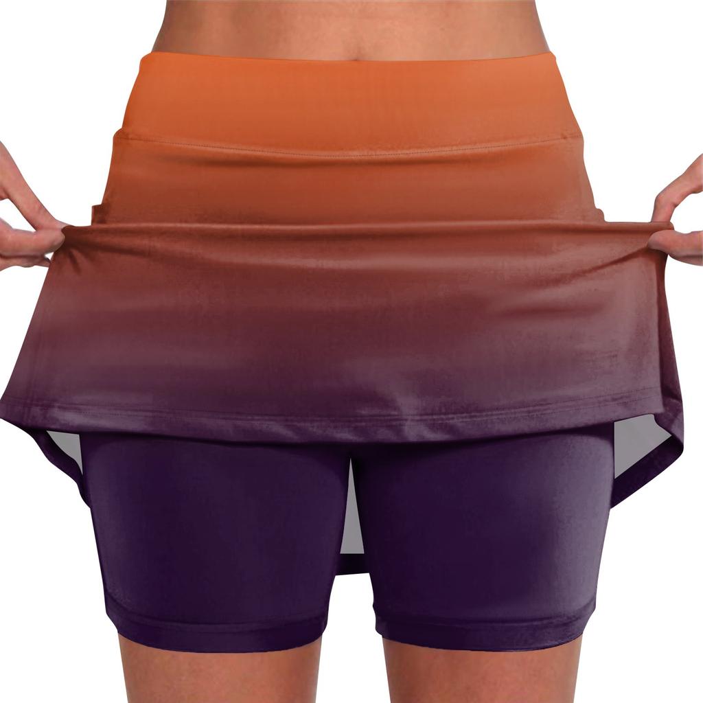 Эластичные брюки-кюлоты для йоги для женщин, спортивные шорты с принтом, легкие узкие однотонные бегуны с высокой талией