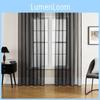 Современная однотонная штора из светопропускающей ткани для декора гостиной и спальни