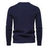 2023 New Warm Men's Pullovers Sweater for Fall and Winter with Solid Color and Soft Material Casual Classic Sweater Men