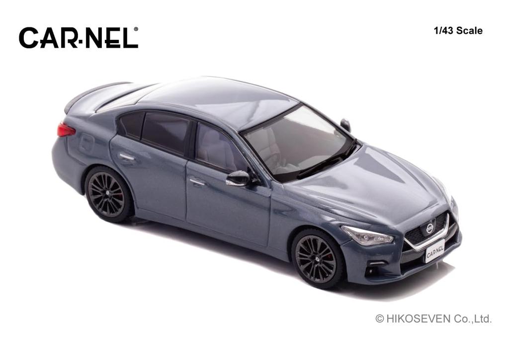 CARNEL 1/43 Scale Nissan Skyline 400R Carbon Exterior Package (V37) 2020 Slate Gray Finished Product CN432008