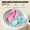 Durable Silicone Pet Toy for Teeth Cleaning 1 Pair Flip-flop Dog Chew Toys, Funny Thong Sandal Puppy Teething Small Medium Dogs Shape Toys Aggressive