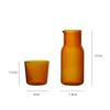 Japanese Style Transparent Candy Color Glass Teacup Set Simple Heat-Resistant Drinking Juice Cup with Tea Pitcher Water Bottle