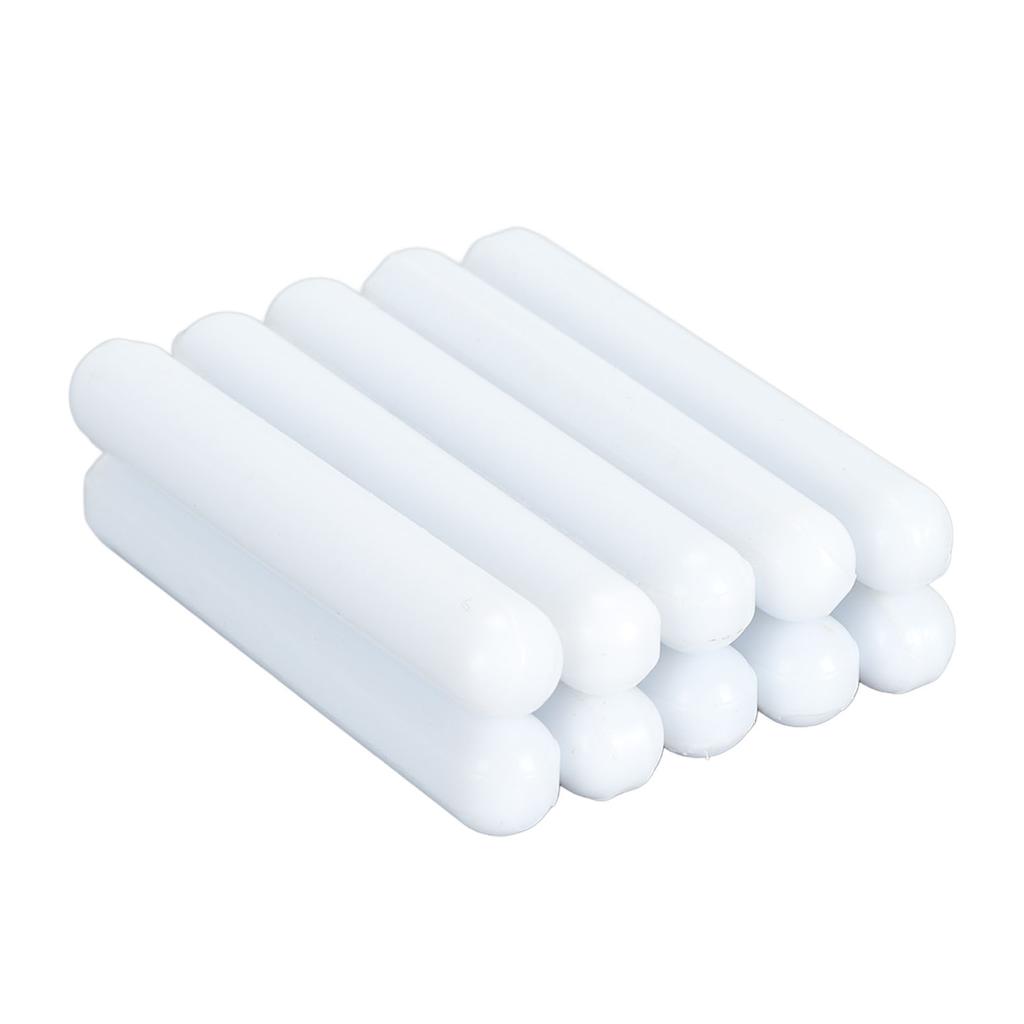10pcs Magnetic Stir Bar Professional 60x9mm Coating PTFE Magnetic Stir Rod for Laboratory White