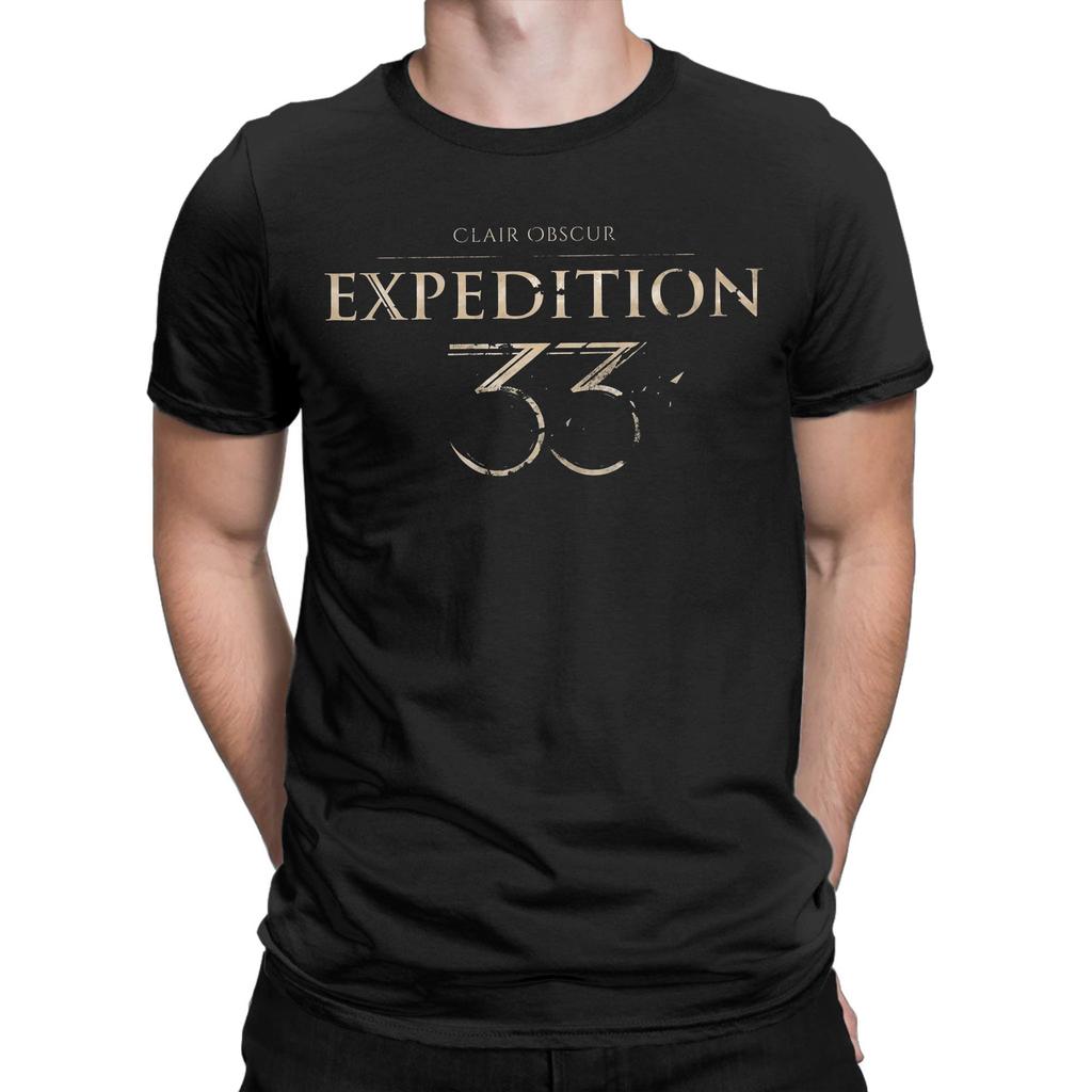 Men's Clair Obscur T Shirts Expedition 33 100% Cotton Clothes Awesome Short Sleeve O Neck Tee Shirt Gift Idea T-Shirt